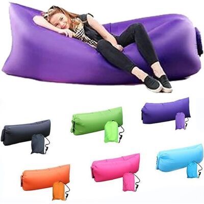 Gonflable Canapé Chaise LongueCanapé gonflable portatifImperméable - Anti-fuites dairpour VoyagerCampingRandonnée(Violet) Blanc - Publicité Gonflable Canapé Chaise LongueCanapé gonflable portatifImperméable - Anti-fuites dairpour VoyagerCampingRandonnée(Violet) Blanc - Publicité