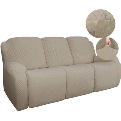 WOVTE Canapé Relax Sofa Housse 3 Place Fauteuil Relax Housse De Canapé Les Chats Et Les Chiens Enfant Protège Canapé Housse-Kaki Beige - Publicité WOVTE Canapé Relax Sofa Housse 3 Place Fauteuil Relax Housse De Canapé Les Chats Et Les Chiens Enfant Protège Canapé Housse-Kaki Beige - Publicité
