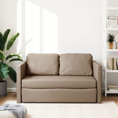 VIDAXL Remise CLIC-CLACCanapé Lit Convertible 2 Places 2 en 1 cappuccino 112 x 174 x 55 cm similicuir JILIMAISON2025 90750111 Marron - Publicité VIDAXL Remise CLIC-CLACCanapé Lit Convertible 2 Places 2 en 1 cappuccino 112 x 174 x 55 cm similicuir JILIMAISON2025 90750111 Marron - Publicité