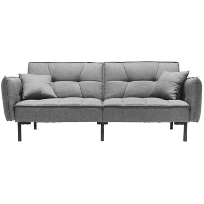 HOME DECO FACTRY Canapé - HOME DECO FACTORY - Convertible - Ultra-compact - Gris Gris - Publicité HOME DECO FACTRY Canapé - HOME DECO FACTORY - Convertible - Ultra-compact - Gris Gris - Publicité
