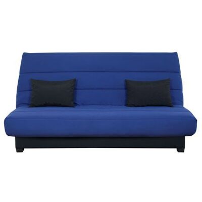 RELAXIMA - Banquette convertible Clic clac OLIVIA couchage 130 x 190 rangement intégré pearl marine Bleu - Publicité RELAXIMA - Banquette convertible Clic clac OLIVIA couchage 130 x 190 rangement intégré pearl marine Bleu - Publicité