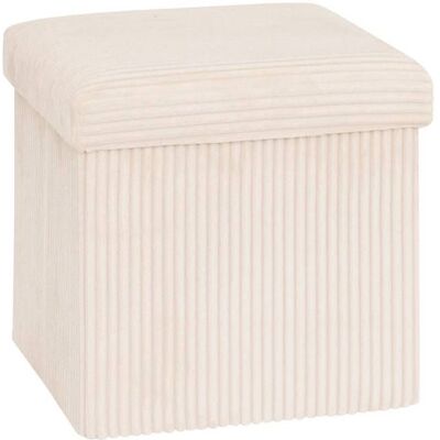 ATMOSPHERA CRÉATEUR D'INTÉRIEUR Pouf pliant Arum ivoire 38x38cm - Atmosphera Créateur dintérieur Blanc - Publicité ATMOSPHERA CRÉATEUR D'INTÉRIEUR Pouf pliant Arum ivoire 38x38cm - Atmosphera Créateur dintérieur Blanc - Publicité