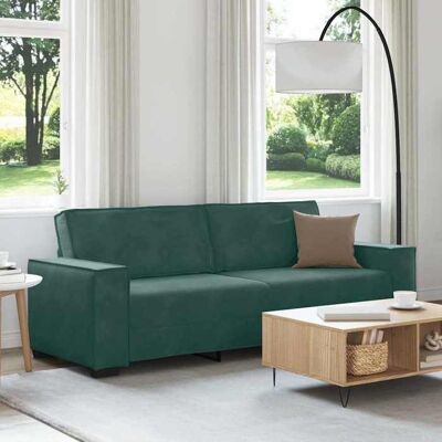 VIDAXL Vert Canapé pour 3 places - KEETHE - Sofa Fixe - 2 Ans Garantie - Vert foncé 180 cm- Velours LL416 Vert - Publicité VIDAXL Vert Canapé pour 3 places - KEETHE - Sofa Fixe - 2 Ans Garantie - Vert foncé 180 cm- Velours LL416 Vert - Publicité