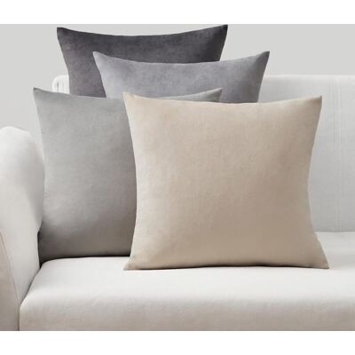 Housse de Coussin 40x40 TOPFINEL Gris Beige Dégradé en Velours avec Finition Lustrée Housses Coussin Canape Lot de 4 pour Gris - Publicité Housse de Coussin 40x40 TOPFINEL Gris Beige Dégradé en Velours avec Finition Lustrée Housses Coussin Canape Lot de 4 pour Gris - Publicité