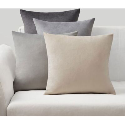 Housse de Coussin 45x45 TOPFINEL en Velours avec Finition Lustrée Housses Coussin Canape Lot de 4 pour Decoration Gris Beige Gris - Publicité Housse de Coussin 45x45 TOPFINEL en Velours avec Finition Lustrée Housses Coussin Canape Lot de 4 pour Decoration Gris Beige Gris - Publicité