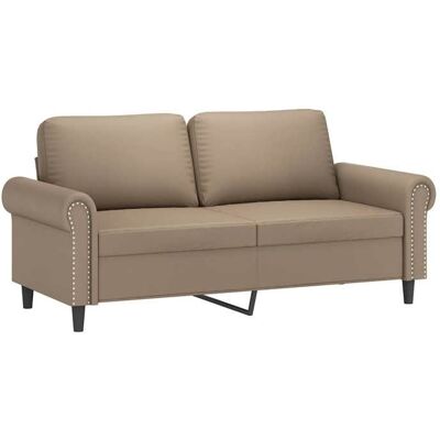 VIDAXL En solde Canapé-Sofa moderne( 2 places) - SWEETY - Pour adulte/enfant - Cappuccino 140 cm Similicuir LV2171 Beige - Publicité VIDAXL En solde Canapé-Sofa moderne( 2 places) - SWEETY - Pour adulte/enfant - Cappuccino 140 cm Similicuir LV2171 Beige - Publicité