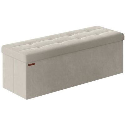 Banc- SONGMICS- Banc de Rangement- 38 x 110 x 38 cm Capacité de Charge 300 kg Blanc Crème Blanc - Publicité Banc- SONGMICS- Banc de Rangement- 38 x 110 x 38 cm Capacité de Charge 300 kg Blanc Crème Blanc - Publicité