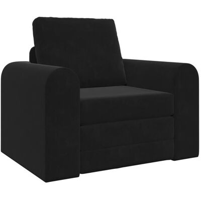 VIDAXL 569884& Canapé Lit au Sol 2-en-1Lit banquetteconvertible Noir 98x71x83 cm Velours Noir - Publicité VIDAXL 569884& Canapé Lit au Sol 2-en-1Lit banquetteconvertible Noir 98x71x83 cm Velours Noir - Publicité