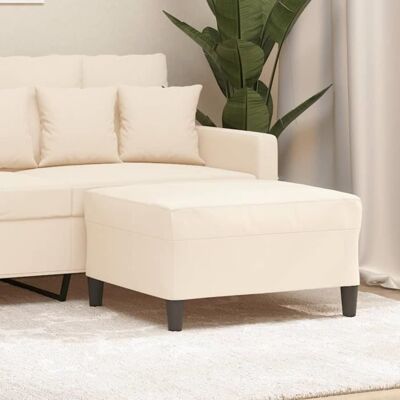 vidaXL Crème Tabouret en velours - Reposapiés - Publicité vidaXL Crème Tabouret en velours - Reposapiés - Publicité