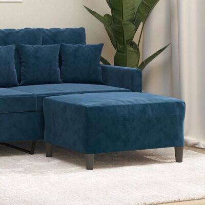 349326 vidaXL Repose-pied Bleu 70x55x41 cm Velours Bleu - Publicité 349326 vidaXL Repose-pied Bleu 70x55x41 cm Velours Bleu - Publicité