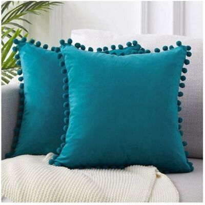 AUCUNEARY Lot de 2 Housse Coussin 45x45 Bleu Canard Canape Decoratif Housse de Coussin Velours Doux Decoration Salon Chambre Aesth Étiquette Bleu - Publicité AUCUNEARY Lot de 2 Housse Coussin 45x45 Bleu Canard Canape Decoratif Housse de Coussin Velours Doux Decoration Salon Chambre Aesth Étiquette Bleu - Publicité