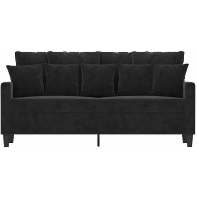 VIDAXL SHELL© SOFA-Canapé salon - 2 places - (par siège) : 110 kg - Noir 140 cm Velours C4735 Noir - Publicité VIDAXL SHELL© SOFA-Canapé salon - 2 places - (par siège) : 110 kg - Noir 140 cm Velours C4735 Noir - Publicité