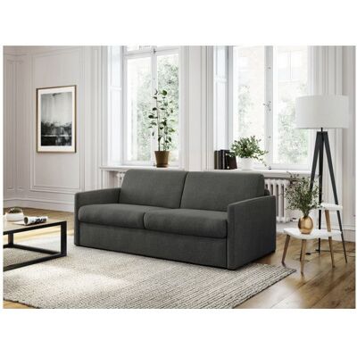 Canapé convertible express 3 places AGATHE Couchage Quotidienen Tissu - Gris foncé - Matelas 13cm - Couchage 160x190cm - LOUNGITUDE Gris - Publicité Canapé convertible express 3 places AGATHE Couchage Quotidienen Tissu - Gris foncé - Matelas 13cm - Couchage 160x190cm - LOUNGITUDE Gris - Publicité