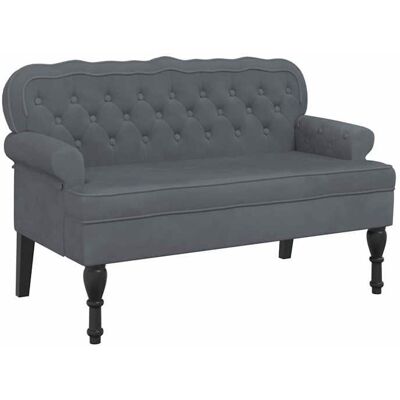 VIDAXL BEST-HOME Banc banquette bout de lit - avec dossier gris foncé 1195x645x75 cm velours1parcel4779 Gris - Publicité VIDAXL BEST-HOME Banc banquette bout de lit - avec dossier gris foncé 1195x645x75 cm velours1parcel4779 Gris - Publicité