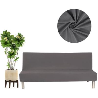AZ KING Housse de Clic Clac Canapé-lit 3 Places 180-210cm Ajustable Housse pour Canapé sans Accoudoirs Élastique Protection de Canapé Gri Gris - Publicité AZ KING Housse de Clic Clac Canapé-lit 3 Places 180-210cm Ajustable Housse pour Canapé sans Accoudoirs Élastique Protection de Canapé Gri Gris - Publicité