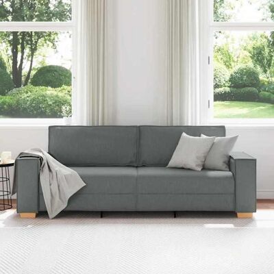 VIDAXL (67915) Canapé Droit - 3 places - gris foncé - 180 c - MODERNE Canapé 3 places - gris foncé - 220x78x84 cm Tissu 75498 Gris - Publicité VIDAXL (67915) Canapé Droit - 3 places - gris foncé - 180 c - MODERNE Canapé 3 places - gris foncé - 220x78x84 cm Tissu 75498 Gris - Publicité