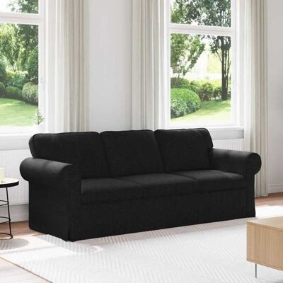 VIDAXL NEW 2026 Canapé moderne - Design ergonomique - pour salon - Noir Dimensions globales: 215x82x80 cm (lxPxH) L2964 Noir - Publicité VIDAXL NEW 2026 Canapé moderne - Design ergonomique - pour salon - Noir Dimensions globales: 215x82x80 cm (lxPxH) L2964 Noir - Publicité