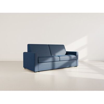 BEST MOBILIER Julia - canapé 3 places convertible express couchage quotidien 140 cm matelas 18 cm en tissu - Bleu marine Bleu - Publicité BEST MOBILIER Julia - canapé 3 places convertible express couchage quotidien 140 cm matelas 18 cm en tissu - Bleu marine Bleu - Publicité