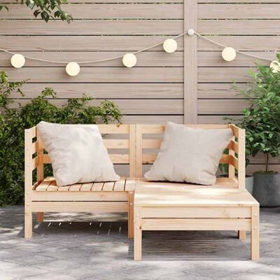 VIDAXL Bon plan Canapé de jardin - JILI HOT - Canapé fixe/sofa Balcon 2 places et repose-pied bois pin massif Thome5443665 Marron - Publicité VIDAXL Bon plan Canapé de jardin - JILI HOT - Canapé fixe/sofa Balcon 2 places et repose-pied bois pin massif Thome5443665 Marron - Publicité