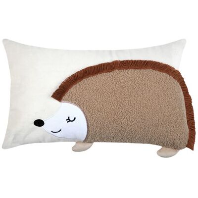 LOVELY CASA Coussin rectangulaire enfant hérisson Naturel 30x50 cm Beige - Publicité LOVELY CASA Coussin rectangulaire enfant hérisson Naturel 30x50 cm Beige - Publicité