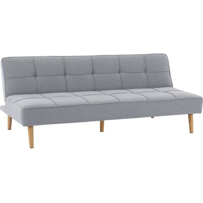 SABAIDECO Canapé convertible - 4 places - JULIE - Tissu Gris - 180 x 72 x 72 cm Gris - Publicité SABAIDECO Canapé convertible - 4 places - JULIE - Tissu Gris - 180 x 72 x 72 cm Gris - Publicité