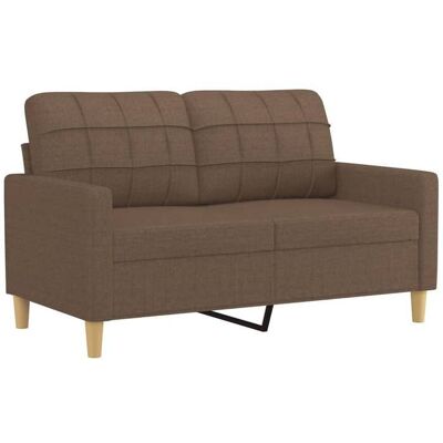 VIDAXL BEAU Canapé à 2 places Marron 120 cm Tissu SS0000228247 Marron - Publicité VIDAXL BEAU Canapé à 2 places Marron 120 cm Tissu SS0000228247 Marron - Publicité