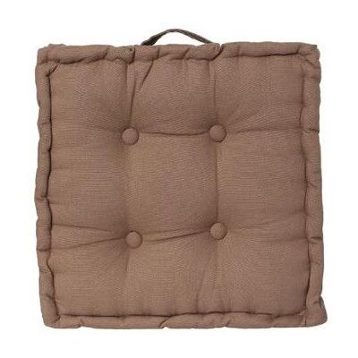 Atmosphéra Taupe Coussin de sol en coton - Coussin - Publicité Atmosphéra Taupe Coussin de sol en coton - Coussin - Publicité