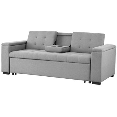 CONCEPT USINE NOHO - Canapé convertible gris clair Gris - Publicité CONCEPT USINE NOHO - Canapé convertible gris clair Gris - Publicité