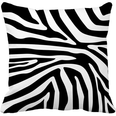 Housse de coussin - Afrique Zèbre - Rayures - 45x45cm - Publicité Housse de coussin - Afrique Zèbre - Rayures - 45x45cm - Publicité