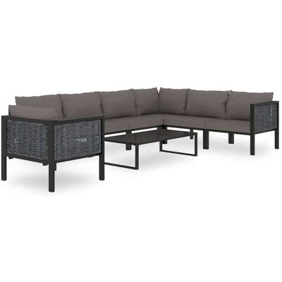 Elégant Siège DE JARDIN Anthracite - Canapé dangle sectionnel avec accoudoir gauche Résine tressée PRO1337150927639 Gris - Publicité Elégant Siège DE JARDIN Anthracite - Canapé dangle sectionnel avec accoudoir gauche Résine tressée PRO1337150927639 Gris - Publicité