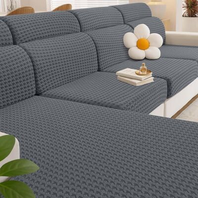 HOME FIT TRAINING Housse Assise Canapé ExtensibleHousse De Siège De Canapé dangleUniverselle Housse Coussin Canape(Chaise LongueGris Clair) - Publicité HOME FIT TRAINING Housse Assise Canapé ExtensibleHousse De Siège De Canapé dangleUniverselle Housse Coussin Canape(Chaise LongueGris Clair) - Publicité