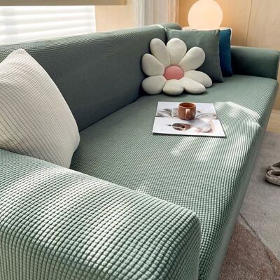 LANGTU Housse de Canapé Extensible Couleur Pure Couverture de Canapé avec Accoudoirs 3 PlacesSuper Sofa Cover Universelle Antidérapan Vert - Publicité LANGTU Housse de Canapé Extensible Couleur Pure Couverture de Canapé avec Accoudoirs 3 PlacesSuper Sofa Cover Universelle Antidérapan Vert - Publicité
