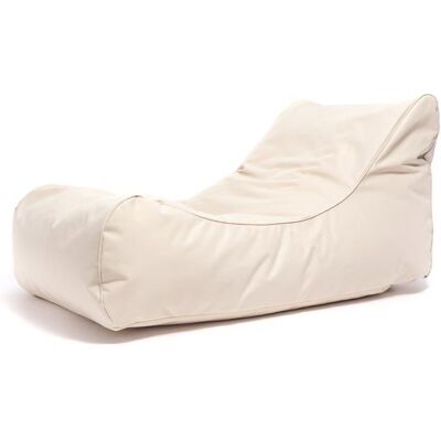 Master Polyester Canapé Pouf Outdoor Pouf Fauteuil Relax Salon 115x65x60cm Crème - Ecopuf Beige - Publicité Master Polyester Canapé Pouf Outdoor Pouf Fauteuil Relax Salon 115x65x60cm Crème - Ecopuf Beige - Publicité