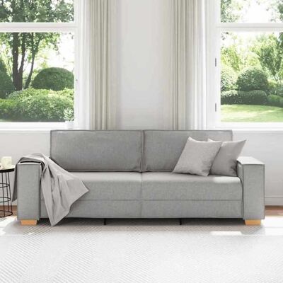 VIDAXL Clarence* Canapé 3 places - Threeseat/Sofa - 100 % polyester - Gris nuage 180 cm Tissu EU677661 Gris - Publicité VIDAXL Clarence* Canapé 3 places - Threeseat/Sofa - 100 % polyester - Gris nuage 180 cm Tissu EU677661 Gris - Publicité