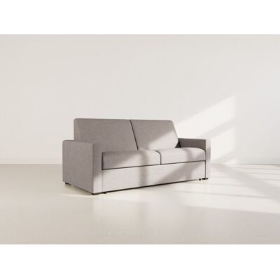 BEST MOBILIER Julia - canapé 3 places convertible express couchage quotidien 140 cm matelas 18 cm en tissu - Gris Gris - Publicité BEST MOBILIER Julia - canapé 3 places convertible express couchage quotidien 140 cm matelas 18 cm en tissu - Gris Gris - Publicité