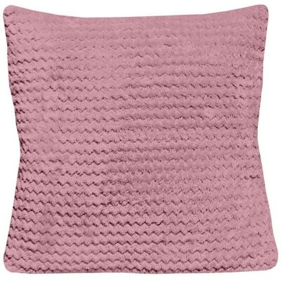 SOLEIL D'OCRE Coussin 45x45 cm COCOONING vieux rose par Soleil dOcre Rose - Publicité SOLEIL D'OCRE Coussin 45x45 cm COCOONING vieux rose par Soleil dOcre Rose - Publicité