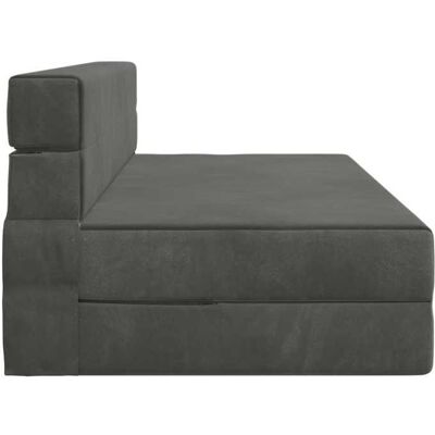 VIDAXL (229340) Gris SOFA-Canapé salon - Canapé-Lit pliant - Gris foncé 203x152x15 cm Velours - pour Appartement kjd84148588780 Gris - Publicité VIDAXL (229340) Gris SOFA-Canapé salon - Canapé-Lit pliant - Gris foncé 203x152x15 cm Velours - pour Appartement kjd84148588780 Gris - Publicité