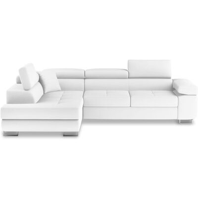 Intense Déco Marius Blanc Gauche PU Sofa - Publicité Intense Déco Marius Blanc Gauche PU Sofa - Publicité