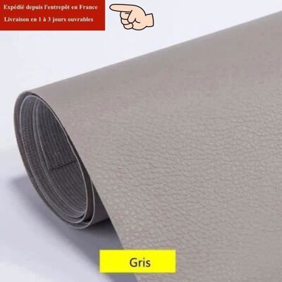 CO-PHENIX Patch de Réparation en Cuir 100 x 137cm Patch de Réparation Kit pour Canapé de Siège de Voiture Meubles Vestes Sac- Gris Gris - Publicité CO-PHENIX Patch de Réparation en Cuir 100 x 137cm Patch de Réparation Kit pour Canapé de Siège de Voiture Meubles Vestes Sac- Gris Gris - Publicité