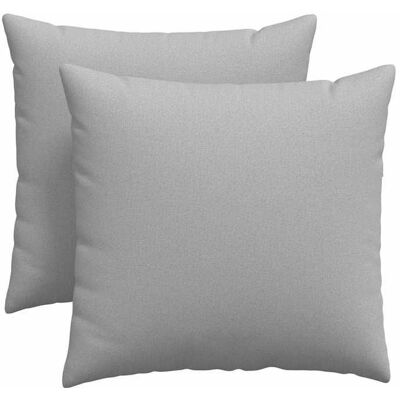 Coussins de canapé - vidaXL - 2 pièces - Gris - 45x45 cm - Housses amovibles - Rembourrage polyester Gris - Publicité Coussins de canapé - vidaXL - 2 pièces - Gris - 45x45 cm - Housses amovibles - Rembourrage polyester Gris - Publicité