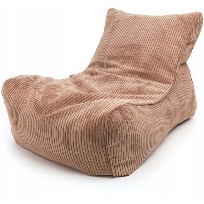 Pouf Ecopuf Vintage Flavio en velours côtelé - SZ96 Marron - Publicité Pouf Ecopuf Vintage Flavio en velours côtelé - SZ96 Marron - Publicité
