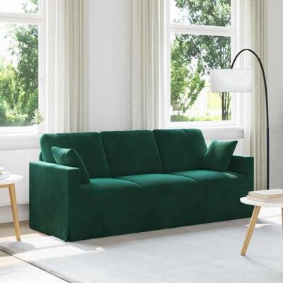 VIDAXL NEW 2026 Canapé moderne - Design ergonomique - pour salon - Vert foncé 198x78x80 cm L1823 Vert - Publicité VIDAXL NEW 2026 Canapé moderne - Design ergonomique - pour salon - Vert foncé 198x78x80 cm L1823 Vert - Publicité