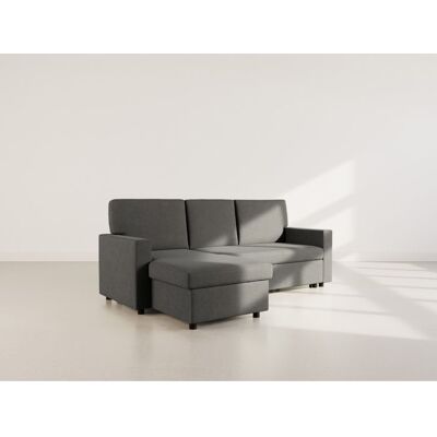 BEST MOBILIER Meiya - canapé dangle réversible 4 places convertible avec coffre en tissu - Gris foncé Gris - Publicité BEST MOBILIER Meiya - canapé dangle réversible 4 places convertible avec coffre en tissu - Gris foncé Gris - Publicité