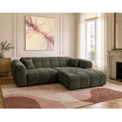 BEST MOBILIER Mini Ray - Canapé dangle droit 4 places en tissu texturé - Vert Kaki Vert - Publicité BEST MOBILIER Mini Ray - Canapé dangle droit 4 places en tissu texturé - Vert Kaki Vert - Publicité
