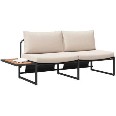 VIDAXL (Taupe)Salon dextérieur - Canapé de jardin - Sofa de jardin - avec coussin Taupe 2005x70x855 cm Acier - 2005x70x855 cm @FR50910 Beige - Publicité VIDAXL (Taupe)Salon dextérieur - Canapé de jardin - Sofa de jardin - avec coussin Taupe 2005x70x855 cm Acier - 2005x70x855 cm @FR50910 Beige - Publicité