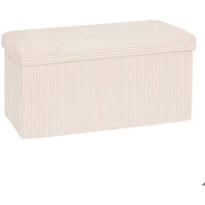 ATMOSPHERA CRÉATEUR D'INTÉRIEUR Pouf pliant Arum ivoire 76x38cm - Atmosphera Créateur dintérieur Blanc - Publicité ATMOSPHERA CRÉATEUR D'INTÉRIEUR Pouf pliant Arum ivoire 76x38cm - Atmosphera Créateur dintérieur Blanc - Publicité