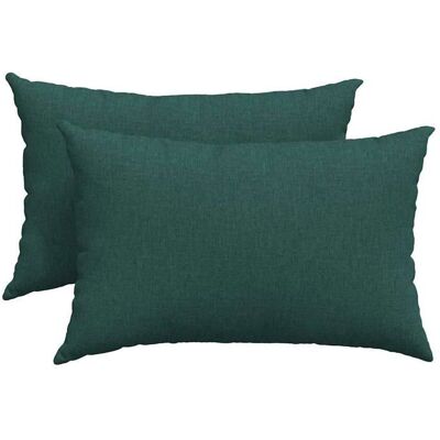 Coussins de canapé - vidaXL - Vert foncé - 60x40 cm - Housses amovibles - Rembourrage polyester - Usage intérieur Vert - Publicité Coussins de canapé - vidaXL - Vert foncé - 60x40 cm - Housses amovibles - Rembourrage polyester - Usage intérieur Vert - Publicité