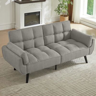 JIEXI Canapé 3 Places - 191 x 83 x79 cm - canapé Moderne - Confortable - Convient pour Salon Chambre à Coucher (Gris Clair) Gris - Publicité JIEXI Canapé 3 Places - 191 x 83 x79 cm - canapé Moderne - Confortable - Convient pour Salon Chambre à Coucher (Gris Clair) Gris - Publicité