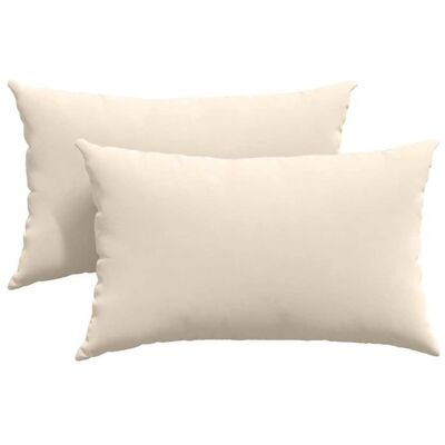 Coussins de canapé - vidaXL - Beige - 50x30 cm - Housses amovibles - Rembourrage polyester - Lavable en machine Beige - Publicité Coussins de canapé - vidaXL - Beige - 50x30 cm - Housses amovibles - Rembourrage polyester - Lavable en machine Beige - Publicité