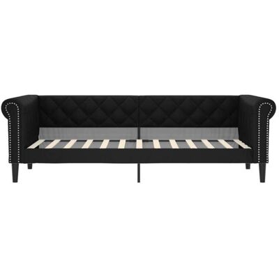 VIDAXL Lit banquette 2 places - Canapé/Lit de jour - multifonctionnel - noir 80x200 cm similicuir CAL4482596 Noir - Publicité VIDAXL Lit banquette 2 places - Canapé/Lit de jour - multifonctionnel - noir 80x200 cm similicuir CAL4482596 Noir - Publicité